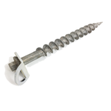 Tent Screw | Heat Treated Cast Aluminium | 460mm Screw | 33mm Flight | With Stainless Steel Mounting Bracket