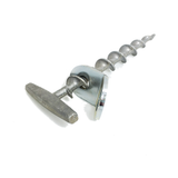 Tent Screw | Heat Treated Cast Aluminium | 230mm T Handle Screw | With Stainless Steel Mounting Bracket