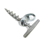 Tent Screw | Heat Treated Cast Aluminium | 230mm T Handle Screw | With Stainless Steel Mounting Bracket